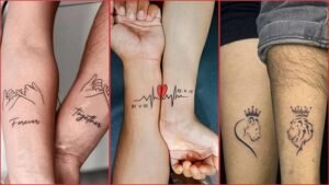 Husband and Wife Matching Tattoos